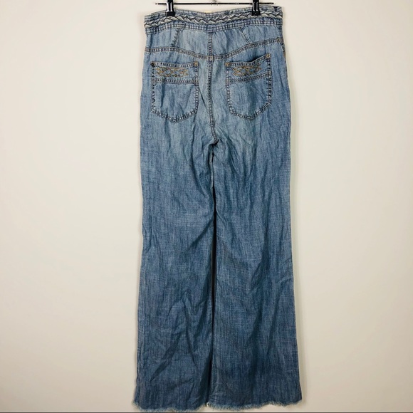 Free People Ola High Waist Braided Flares 27 - Picture 8 of 8